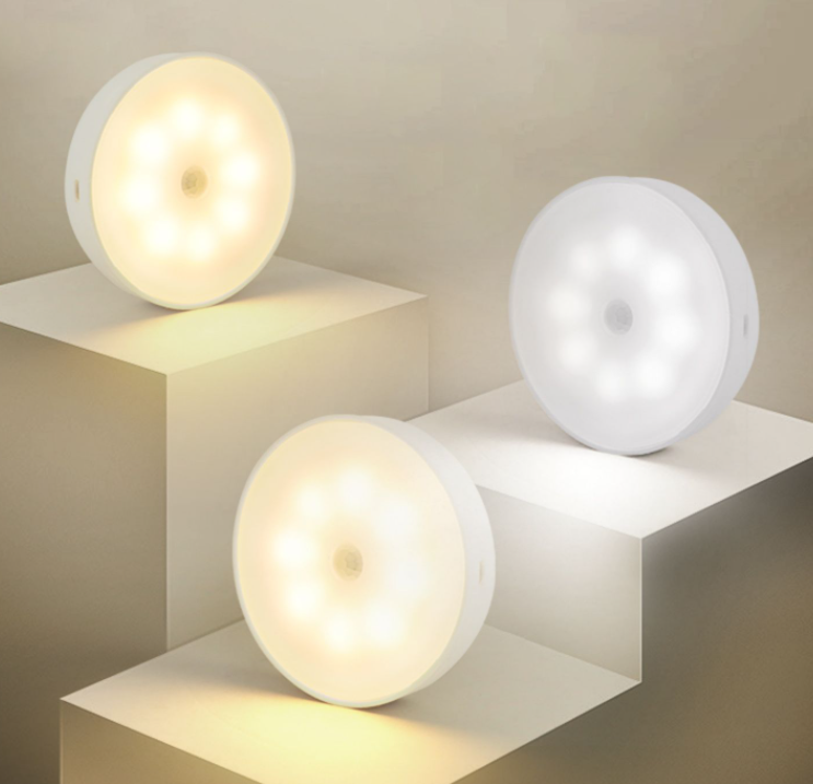 Cartix™ Motion Sensor LED Puck Lights - Warm Lights